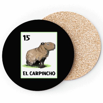 Discover El Carpincho Mexican Capybara Cards Coasters