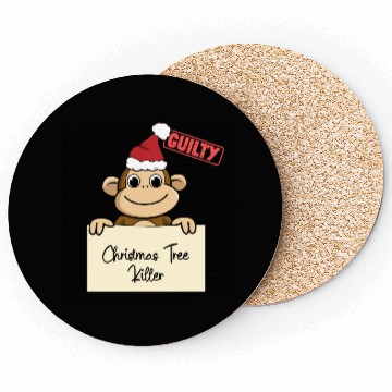 Discover Monkey christmas funny prison Coasters
