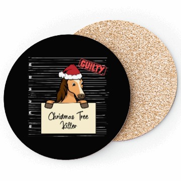 Discover Horse christmas funny prison Coasters