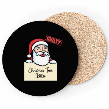 Discover Santa Claus christmas funny prison Coasters