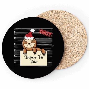 Discover Sloth christmas funny prison Coasters