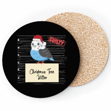 Discover budgie christmas funny prison Coasters