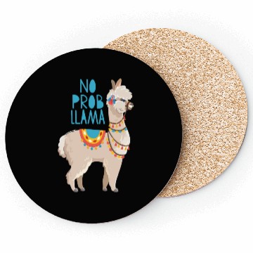 Discover no probllama funny lama comic no problem cute Coasters