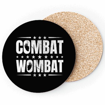 Discover Combat Wombat For A Wombats Lover Coasters