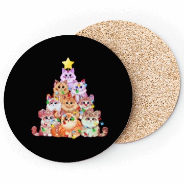 Discover Cats tangled in Christmas Lights - Cat Christmas Coasters