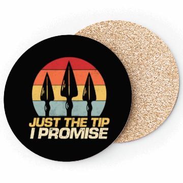 Discover Just The Tip I Promise Archery Arrowhead Bow Coasters