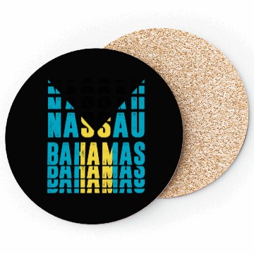 Discover Nassau Bahamas flag design Coasters