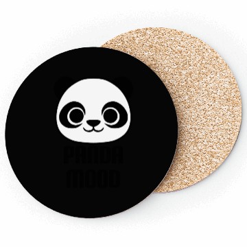 Discover Panda Mood : Cute Panda Illustration Coasters
