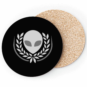 Discover Alien laurel wreath crest Coasters