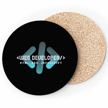 Discover Web Developer Typography (HTML, CSS, JavaScript) Coasters