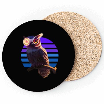 Discover Robot owl hybrid creature Coasters