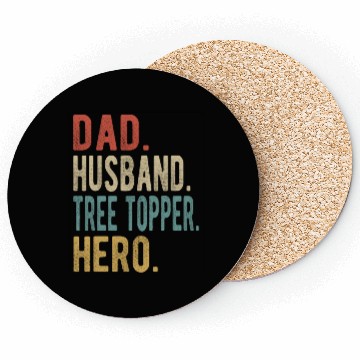 Discover Tree Topper Dad Husband Hero Coasters