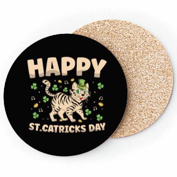 Discover Happy St. Catricks Day Cat Lover St. Patricks Day Coasters