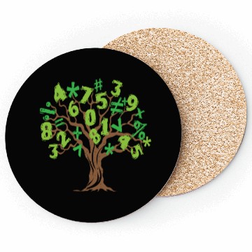 Discover Math Tree Math Tree Mathematics Coasters
