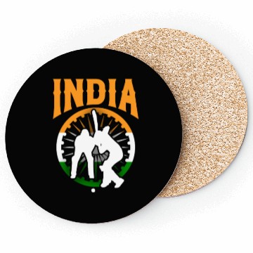 Discover India Cricket Player Coasters