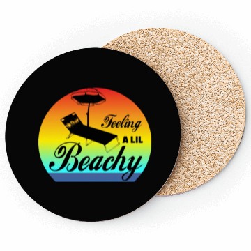 Discover Feeling A LiL Salty with Summer Clothes Coasters