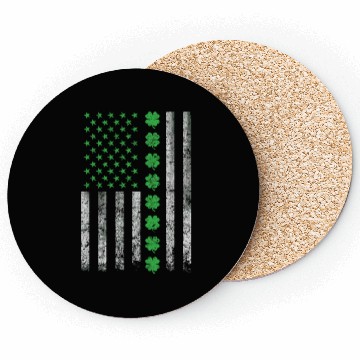 Discover St Patricks Day United States Flag Irish Coasters