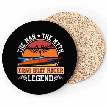 Discover Drag Boat Racing Racer Speed Boat Driver Legend Coasters