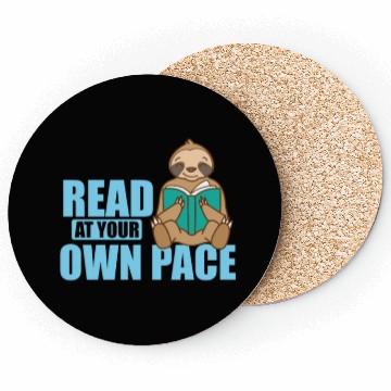 Discover Read at your own Pace Sloth lazy Environment Coasters