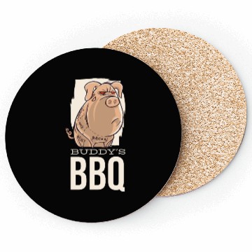 Discover Buddy's BBQ Bacon Pig Buddy's BBQ Bacon Pig inspir Coasters