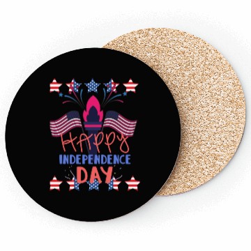 Discover Happy Independence Day Coasters