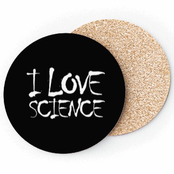 Discover I Love Science Teacher Student Gift Ideas Coasters