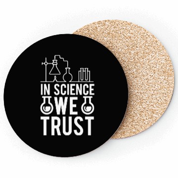 Discover In Science We Trust Science Teacher Student Gifts Coasters