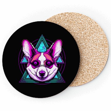 Discover Geometric Corgi Coasters