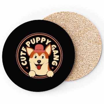 Discover Cute Puppy gang Coasters