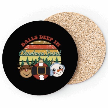 Discover christmas spirit sublimation Coasters
