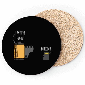 Discover Funny Photography Film Father of SD Card Coasters