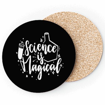 Discover Science Is Magical Nerd Geek Teacher Student Gifts Coasters