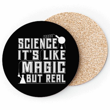 Discover SCIENCE Magic Nerd Geek Teacher Student Gift Ideas Coasters