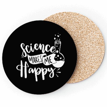 Discover Science Happy Nerd Geek Teacher Student Gift Ideas Coasters