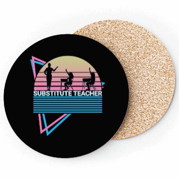 Discover Substitute Teacher Retro Coasters