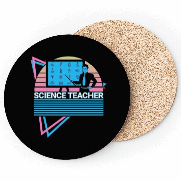 Discover Science Teacher Retro Coasters
