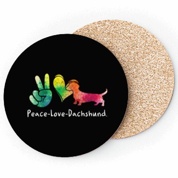 Discover Dachshund Gift Dixie Wiener Doxie Dackel Coasters