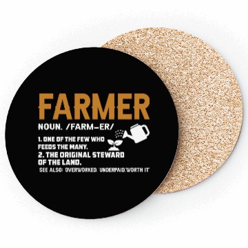 Discover Farming Tractor Farmer Agriculture Appreciation Coasters