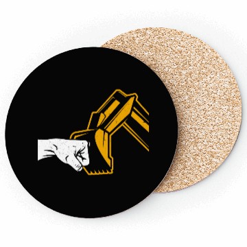 Discover Excavator Friends Construction Site Lover Coasters