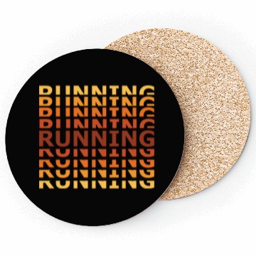 Discover Running Lover Jogging Exercise Coasters