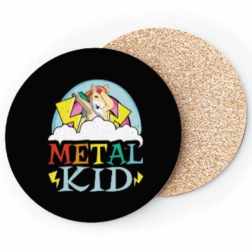 Discover Guitar Metal Kid Music Rock Dab Unicorn Kawaii Coasters