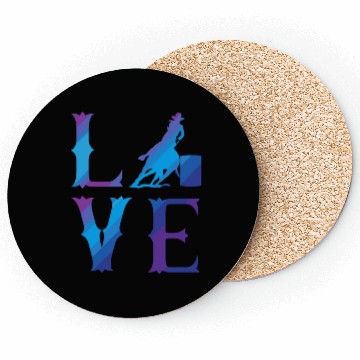 Discover Love Barrel Racing Coasters
