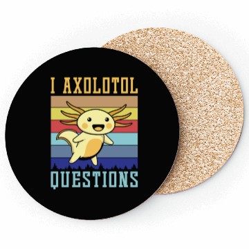 Discover Axolotl Lover Questions Fun Vintage Coasters