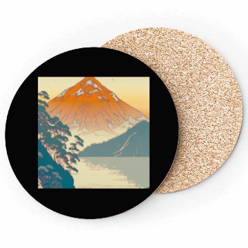 Discover Japanese Landscape Ukiyo e Style Coasters