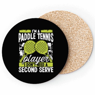 Discover Paddle Tennis Player Match Second Serve Team Coasters