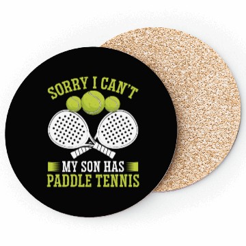 Discover Paddle Tennis Player Match Dad Father Papa Coasters