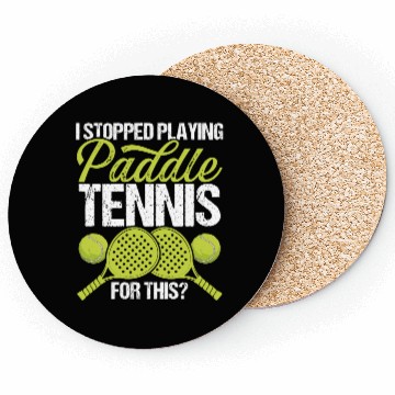 Discover Paddle Tennis Player Match I stopped for this Coasters
