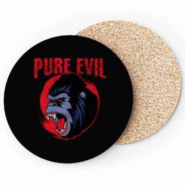 Discover Pure Evil Angry Gorilla Monkey Chimpanzee Coasters