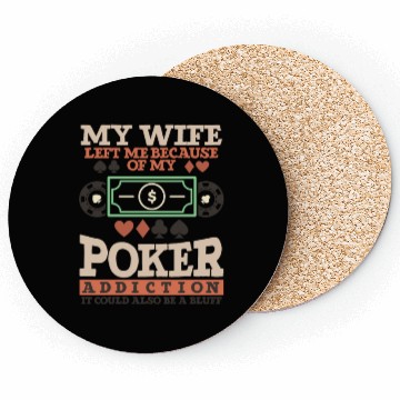 Discover Poker Casino Poker Player Gambling Roulette Gift Coasters