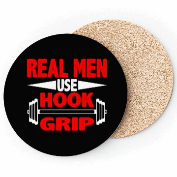 Discover Real Men Use Hook Grip 2 Coasters